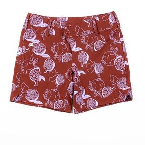 Wild Rye Frida 7” Bike Shorts Pomegranate Print Women’s 8